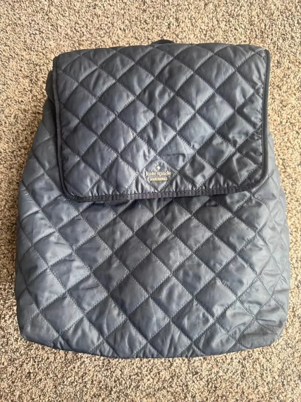 Kate Spade New York Quilted Diaper Bag + Changing Pad